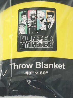 Hunter x Hunter Throw Blanket 48x60 Anime Gon Killua Kurapika Leorio Fleece NEW